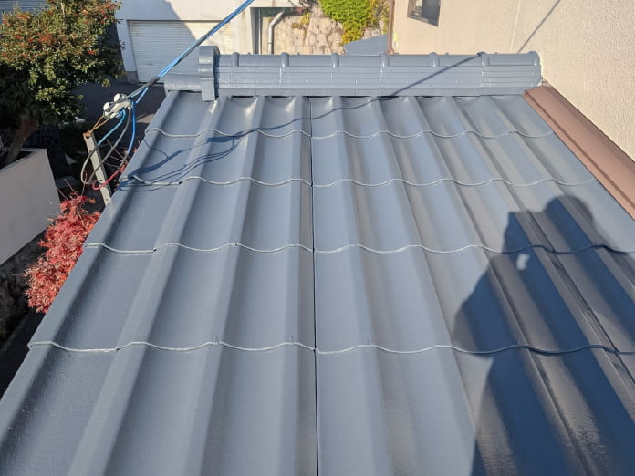 施工中のようす