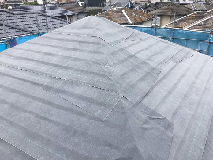 施工中のようす